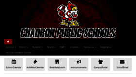 What Chadronschools.org website looked like in 2016 (7 years ago)