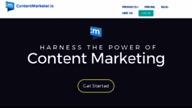 What Contentmarketer.io website looked like in 2016 (7 years ago)