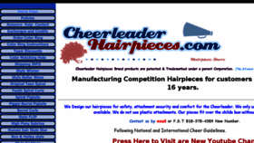 What Cheerleaderhairpieces.com website looked like in 2016 (7 years ago)