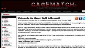 What Cagematch.net website looked like in 2016 (8 years ago)