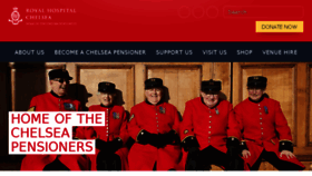 What Chelsea-pensioners.co.uk website looked like in 2016 (7 years ago)
