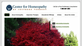 What Centerforhomeopathy.com website looked like in 2016 (7 years ago)