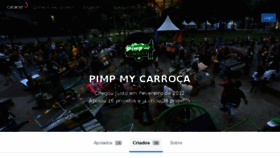 What Canalpimp.catarse.me website looked like in 2016 (7 years ago)