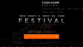 What Cashgamefestival.com website looked like in 2016 (7 years ago)