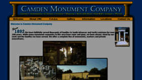 What Camdenmemorials.com website looked like in 2016 (7 years ago)