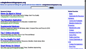 What Colegiodesociologosperu.org website looked like in 2016 (7 years ago)