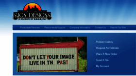 What Chicagosigndesigns.com website looked like in 2016 (7 years ago)