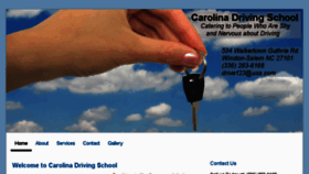 What Carolinadrivingschool.com website looked like in 2016 (7 years ago)