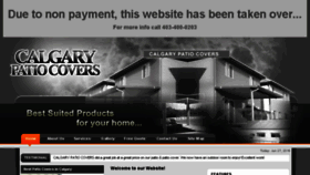 What Calgarypatiocovers.ca website looked like in 2016 (7 years ago)