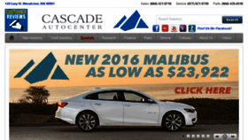 What Cascadeautocenter.com website looked like in 2016 (7 years ago)