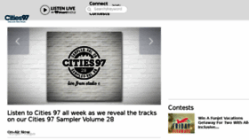 What Cities97.com website looked like in 2016 (7 years ago)