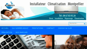 What Climatisation-montpellier-34.fr website looked like in 2016 (7 years ago)