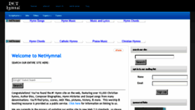 What Cyberhymnal.org website looked like in 2016 (7 years ago)