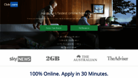 What Clickloans.com.au website looked like in 2016 (7 years ago)