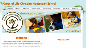What Colmontessori.com website looked like in 2016 (7 years ago)