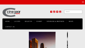 What Cinegearexpo.com website looked like in 2016 (7 years ago)