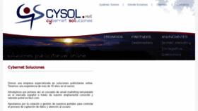 What Cysol.net website looked like in 2016 (7 years ago)