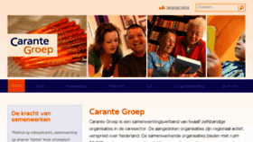 What Carantegroep.nl website looked like in 2016 (7 years ago)