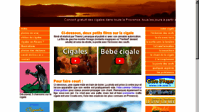 What Cigale.info website looked like in 2016 (7 years ago)
