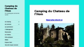 What Chateaudelhom.fr website looked like in 2016 (7 years ago)