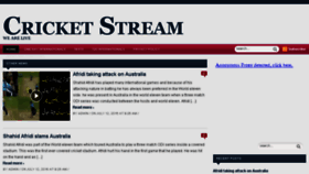 What Cricstream.tv website looked like in 2016 (7 years ago)