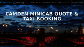 What Cheapcamdenminicab.co.uk website looked like in 2016 (7 years ago)