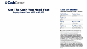 What Cashcorner.org website looked like in 2016 (7 years ago)