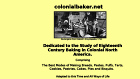 What Colonialbaker.net website looked like in 2016 (7 years ago)