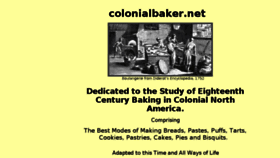 What Colonialbaker.net website looked like in 2016 (9 years ago)