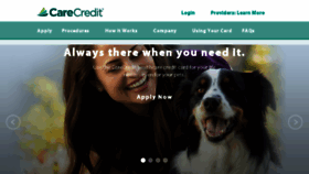 What Carecredit.com website looked like in 2016 (7 years ago)