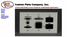 What Customplate.com website looked like in 2016 (7 years ago)