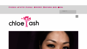What Chloeash.com website looked like in 2016 (7 years ago)