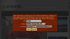 What Createtv.tv website looked like in 2016 (9 years ago)