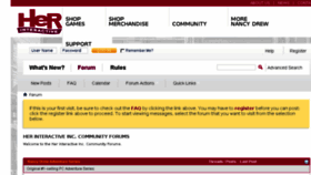 What Community.herinteractive.com website looked like in 2016 (7 years ago)