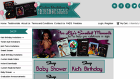 What Custominvitationsbyekwebdesigns.com website looked like in 2016 (7 years ago)