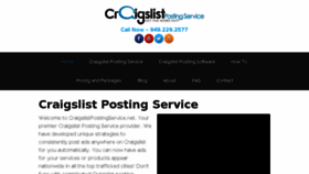 What Craigslistpostingservice.net website looked like in 2016 (7 years ago)
