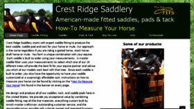 What Crestridgesaddlery.com website looked like in 2016 (7 years ago)