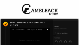 What Camelbackmusic.com website looked like in 2016 (7 years ago)