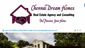 What Chennaidreamhomes.com website looked like in 2016 (7 years ago)