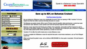 What Cruisebahamas.com website looked like in 2016 (7 years ago)
