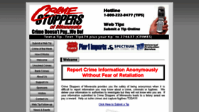 What Crimestoppersmn.org website looked like in 2016 (7 years ago)