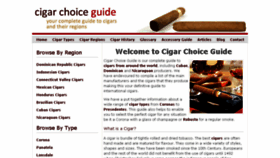 What Cigarchoiceguide.com website looked like in 2016 (7 years ago)