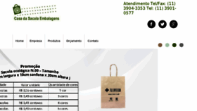 What Casadasacola.com.br website looked like in 2016 (7 years ago)