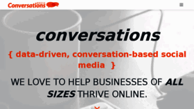 What Conversations.be website looked like in 2016 (7 years ago)