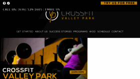 What Crossfitvalleypark.com website looked like in 2016 (7 years ago)