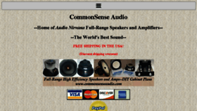 What Commonsenseaudio.com website looked like in 2016 (7 years ago)