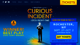 What Curiousonbroadway.com website looked like in 2016 (7 years ago)