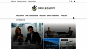 What Cadres-dirigeants.fr website looked like in 2016 (7 years ago)