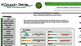 What Coupon-genie.de website looked like in 2016 (7 years ago)