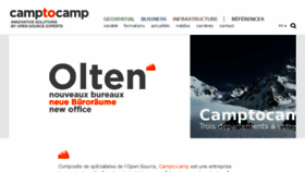 What Camptocamp.com website looked like in 2016 (7 years ago)